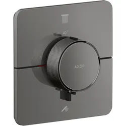hansgrohe AXOR ShowerSelect ID Thermostat, Unterputz, softsquare, 2 Verbraucher, 36754330, Farbe: Polished Black Chrome