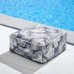 Pouf Cassy Grau ca. 60x23 cm