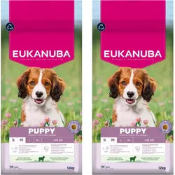 EUKANUBA Puppy&Junior Small/Medium Lamb&Rice 2x12kg