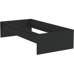 Hom`in Bettrahmen , Anthrazit , Holzwerkstoff , 90x200 cm , in verschiedenen Holzdekoren erhältlich, in verschiedenen Größen erhältlich , Schlafzimmer, Betten, Bettgestelle- Einzelteile, Bettrahmen