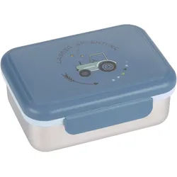 LÄSSIG Lunchbox »Adventure, Tractor«, (1 tlg.) Lässig blau/edelstahlfarben