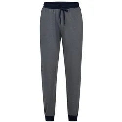 Phil & Co. Pyjamahose Herren Schlafanzughose (1-tlg) mit Bündchen blau XL / 54
