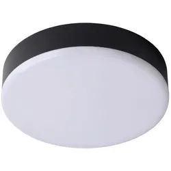 Lucide Led-Badezimmer-Deckenleuchte , Metall , Metalloptik , rund , 21.5x4.6x21.5 cm , RoHS, Reach, Europäischer Sicherheitsstandard , kabellos , Lampen & Leuchten, LED Beleuchtung, LED-Deckenleuchten