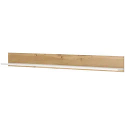 Furn.Design Aktenregal Weiß matt, Eiche Wotan 100 cm, Wandregal für Homeoffice und Büro , Weiß, Eiche Wotan , Holzwerkstoff , Nachbildung,Eiche , Uni, Holz Optik , Rechteckig , 100x15x17 cm , FSC 100% , Büromöbel, Büroregale, Aktenregale