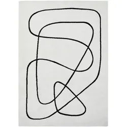 Esprit Webteppich , Weiß , Textil , Abstraktes , rechteckig , 80x150 cm , Textiles Vertrauen - Oeko-Tex®, Hohenstein, AZO-frei, Oeko-Tex® Standard 100 , für Fußbodenheizung geeignet, in verschiedenen Größen erhältlich, Fasern thermofixiert (heatset), lichtunempfindlich, pflegeleicht, strapazierfähig, leicht zusammenrollbar , Teppiche Und Böden, Teppiche, Webteppiche