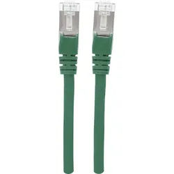 Intellinet Intellinet 740654 RJ45 Patchkabel CAT 6a S/FTP 0.50 m Grün Folienschir Netzkabel, (50.00 cm) grün