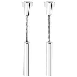 Adelia ́s Paar Ohrhänger Damen Ohrringe – Ohrstecker aus Edelstahl, Perfekt als Geschenk für besondere Menschen silberfarben