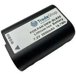 Trade-Shop Akku passend für Panasonic Lumix DC-S5 DC-S5K G9 GH5 GH5S Kamera-Akku Li-Ion 2600 mAh (7,2 V)