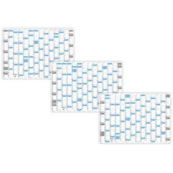 LYSCO Wandkalender XXL Wandplaner DIN A0 2025 + 2026 + 2027 Kalender große Tageskästchen, Format 841 x 1189 mm mit 14 Monate von Dezember Vorjahr bis Januar Folgejahr, (Kalender werden gerollt geliefert) blau