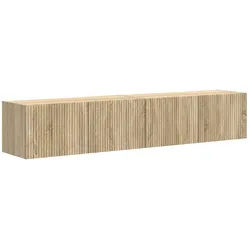vidaXL TV-Wandschrank 2 pcs Sonoma 60 x 31 x 29,5 cm Holzwerkstoff