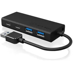 ICY BOX USB 3.0 Hub Type-A zu 2x Type-C und 2x Type-A USB Anschlüssen