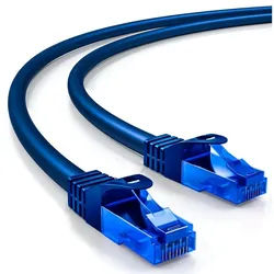 deleyCON deleyCON 1,5m CAT6 Patchkabel Netzwerkkabel Ethernet LAN DSL Kabel LAN-Kabel