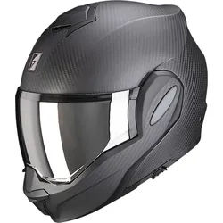 Scorpion Exo-Tech Evo Solid Carbon Klapphelm, schwarz, Größe L für Männer