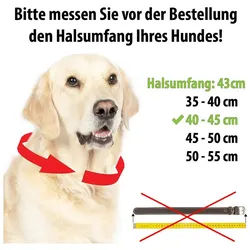 CopcoPet Hunde-Halsband Lederhalsband Hundehalsband - Heidi, Verchromt, Leder, Geflochten, Handarbeit schwarz ca. 30 - 35 cm 20 mm