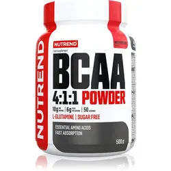 Nutrend BCAA 4:1:1 POWDER Präparat zur Förderung von Sportleistungen mit Koffein Geschmack Watermelon 500 g