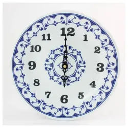 Winterling® Porzellan Germany Schüssel Winterling Indischblau Wanduhr, Porzellan, (1x Wanduhr) blau|weiß