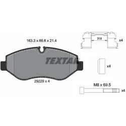 Bremsbelagsatz TEXTAR 2922901