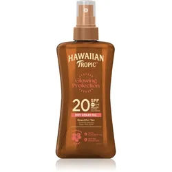 Hawaiian Tropic Glowing Protection Dry Oil Spray feuchtigkeitsspendendes Bräunungsgel SPF 20 200 ml