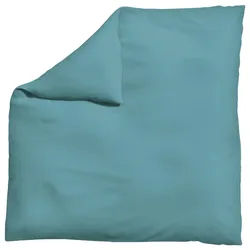 Schlafgut Bettdeckenbezug , Pastellblau , Textil , Uni , 200x200 cm , Textiles Vertrauen - Oeko-Tex®, AZO-frei, Bsci, Oeko-Tex® Standard 100, Oeko-Tex® Made IN Green , pflegeleicht, atmungsaktiv, bügelleicht, schadstoffgeprüft, weiche und anschmiegsame Oberfläche, bio , Heimtextilien, Bettwäsche & Leintücher, Bettwäsche, Jersey-Bettwäsche