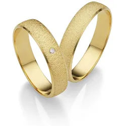 Trauring FIRETTI "Schmuck Geschenk Gold 375 Hochzeit Ehering "LIEBE" Gr. 66, gold (gelbgoldfarben), Fingerringe, Damen, 66, ohne Brillant, Gelbgold 375, 4,5mm, Trauring, Made in Germany, wahlweise mit oder ohne Brillant