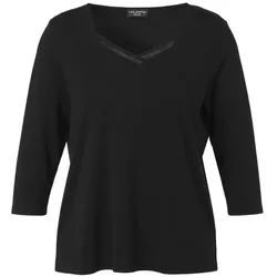 VIA APPIA DUE Longshirt (1-tlg) Große Größen schwarz 46