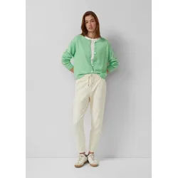 s.Oliver 7/8-Hose Hose Jogpants mit Tapered Leg beige 40