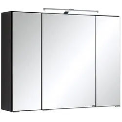 Spiegelschrank Cardiff 3-türig ca. 80x64 cm Graphitfarben