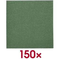 Papstar Papierservietten DAILY Collection 2-lagig 24 x 24 cm 150 Stück grün, 24x24 cm