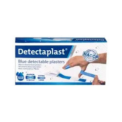 Detectaplast Universal X-Ray Pflaster, detektierbar, Visuell, metall- und röntgendetektierbare Wundpflaster nach HACCP-Standard, Maße 180 x 20 mm, 100 Stück
