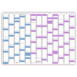 LYSCO Wandkalender Schuljahreskalender Schulkalender DIN B1 / DIN A1 - 2025/2026, Wandkalender Schuljahresplaner, gerollt geliefert