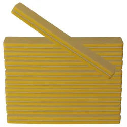 Sun Garden Nails Sandblatt-Nagelfeile 10 Stück Buffer Nagelfeile Gelb -Breit Gerade - Nagelstudio Buffer Fei