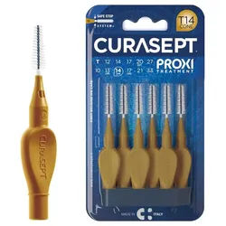 Curasept Interdentalbürsten Curasept Proxi Interdentalbürsten T14 - 6 Stück Gold 1,4 mm konisch