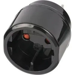 Brennenstuhl 1508450 Netzstecker-Adapter Typ C (Euro-Stecker) Typ A Schwarz
