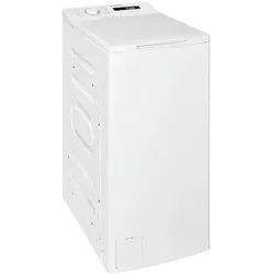 exquisit Waschmaschine Toplader LTO51207-030A, 7,5 kg, 1200 U/min, 7,5 kg, Startzeitvorwahl, Aquastop, Schmal, 15 Programme, Toplader weiß
