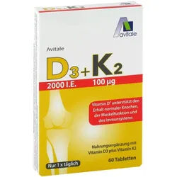 D3+k2 2000 I.e.+100Ug Tabletten 60 ST