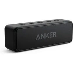 Anker SoundCore 2 Fantastischer Sound mit Dualen Bass-Treibern, 24h Akku Bluetooth-Lautsprecher 2 (Reichweite bis zu 20 m Bluetooth-Version 5.0 bis zu 24h Wiedergabezeit) schwarz