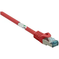 Renkforce Renkforce RF-5043950 RJ45 Patchkabel CAT 6a S/FTP 15.00 m Rot Flammwid Netzkabel, (1500.00 cm) rot