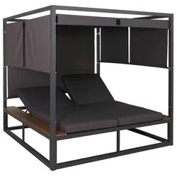 LOUNGE-GARTENLIEGE M63B Anthrazit, Dunkelgrau