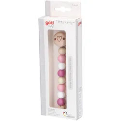 Goki Schnullerkette Stern Rosa