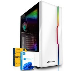 SYSTEMTREFF Gaming-PC (Intel Core i7 10700F, RTX 3060, 32 GB RAM, 2000 GB HDD, 512 GB SSD, Luftkühlung) schwarz