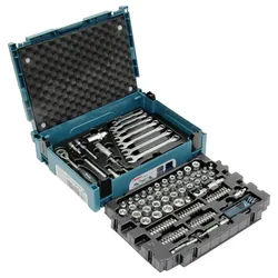 Makita Werkzeugset Werkzeug-Set 120-teilig im MAKPAC E-08713, im Koffer