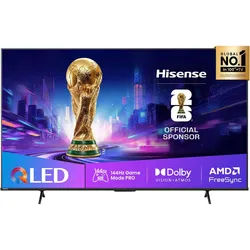 Hisense Fernseher , Kunststoff , 145.3x83.8x7.6 cm , Dvb-T, Dvb-C, Uhd, geringe Bildschirmtiefe, hervorragende Bild- und Tonqualität , Elektrogeräte, Unterhaltungselektronik