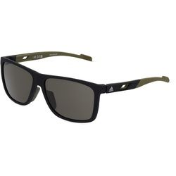 Adidas SP0067 Unisex-Sonnenbrille Vollrand Eckig Kunststoff-Gestell, Schwarz