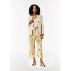 comma Culotte Hose Hose mit Bindeband und Eingrifftaschen gelb 42