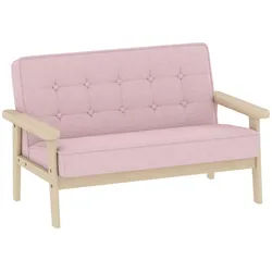 Aiyaplay Kindersessel Kindersofa gepolsterter Kinderstuhl mit Holzrahmen Samtoptik , Rosa , Füllung: Schaumstoff,Schaumstoff , 42x48x77 cm , Babymöbel & Kindermöbel, Babyzimmer, Kindersessel & Kindertische