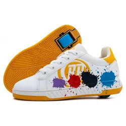 BREEZY ROLLERS Schuhe mit Rollen Rollschuhe Sneaker Heelys 2-in-1 Kinderschuhe Rollschuhe 34 EU