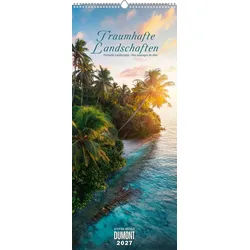 Länderkalender Traumhafte Landschaften 2027 Wandkalender 30x70 cm mit eindrucksvollen weiß