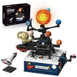 Esun Drehbares Sonnensystem Bauspielzeug, 775 Stück Weltraumforschung Spielbausteine, (Set, 775 St., Komplettset), Bauklötze Set für Kinder 8+ Jahre alt Spielzeug