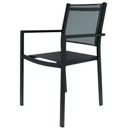 Stapelsessel Fiam Aria Jan Kurtz Möbel schwarz, Designer Fiam Design, 88x54x53 cm