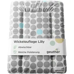 Geuther Wickelauflage Wickelauflage Lilly Wickelunterlage Wickelmulde, Made in Europe weiß